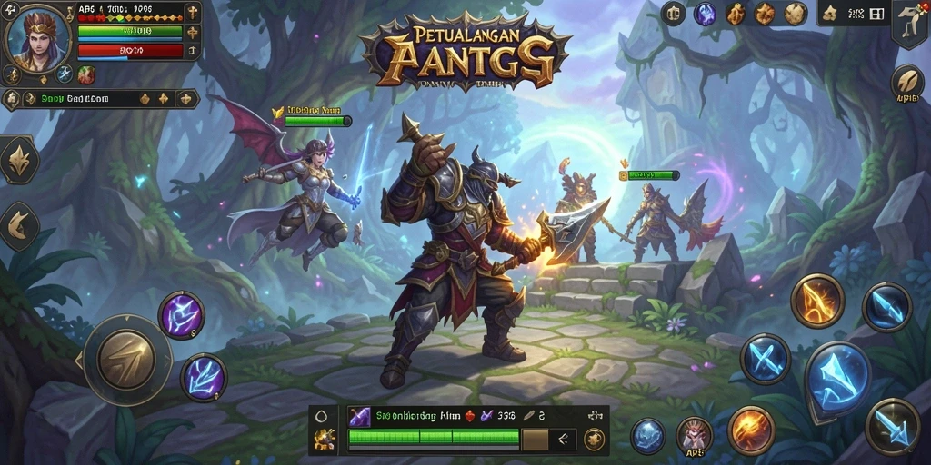Tampilan gameplay menarik dalam dunia ARPG API36.