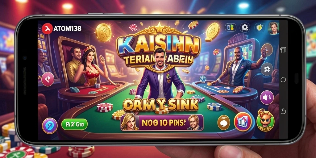 Tangkapan layar utama ATOM138 menunjukkan pengalaman bermain Kasino yang mendebarkan.