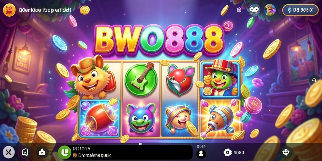 Screenshot utama BWO888 yang menunjukkan gameplay Slot yang seru.