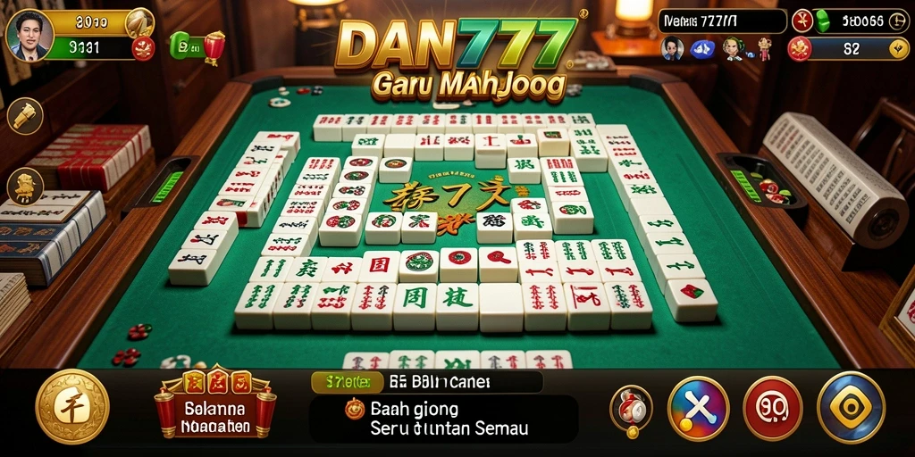 Screenshot gameplay DAN777 menampilkan suasana permainan Mahjong yang menarik.