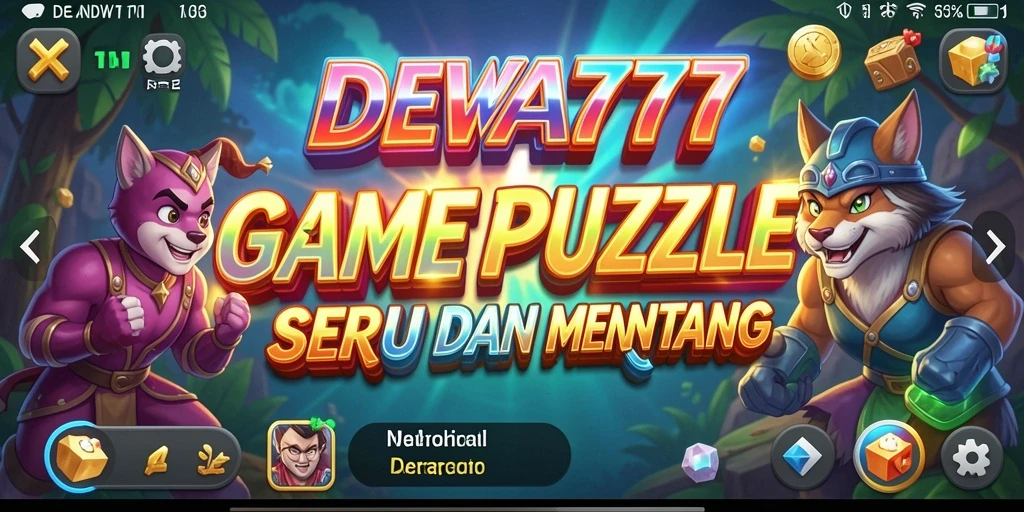 Gameplay DEWA777 menunjukkan puzzle yang penuh warna dan menantang.