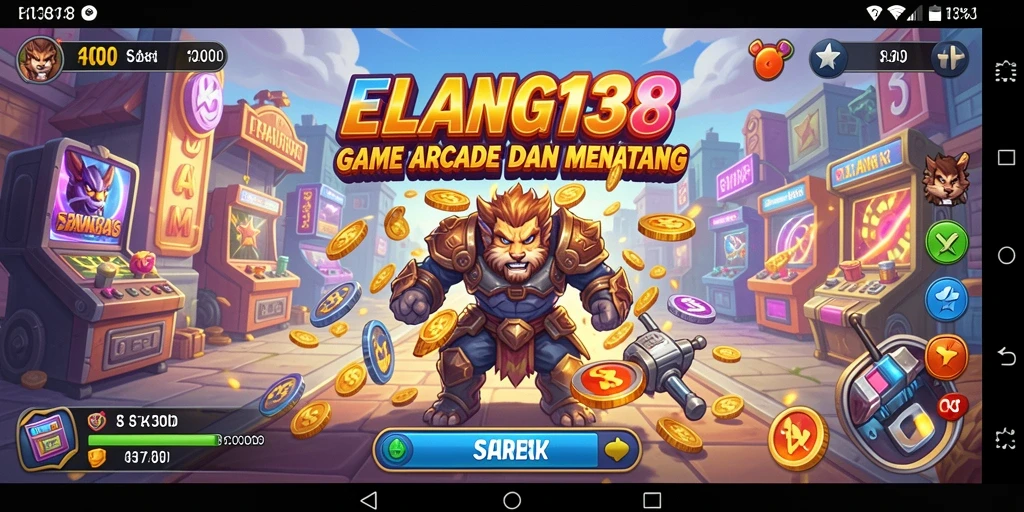 Tampilan seru gameplay ELANG138 yang menantang dan berwarna-warni.