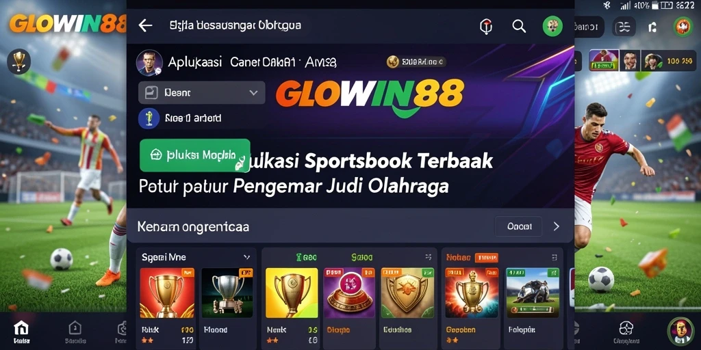 Tampilan menarik dari GLOWIN88 yang menunjukkan taruhan olahraga.