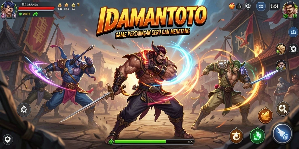 Tangkapan layar gameplay IDAMANTOTO yang penuh aksi Fighting.
