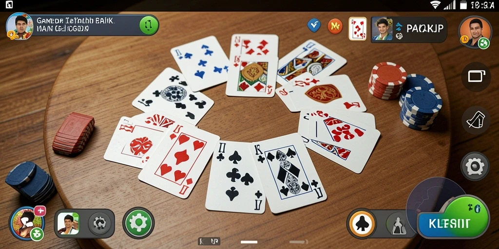 Screenshot gameplay PAKARJP menampilkan keseruan bermain Gaple.