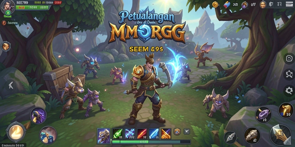 Screenshot gameplay menampilkan aksi seru dalam MMORPG.