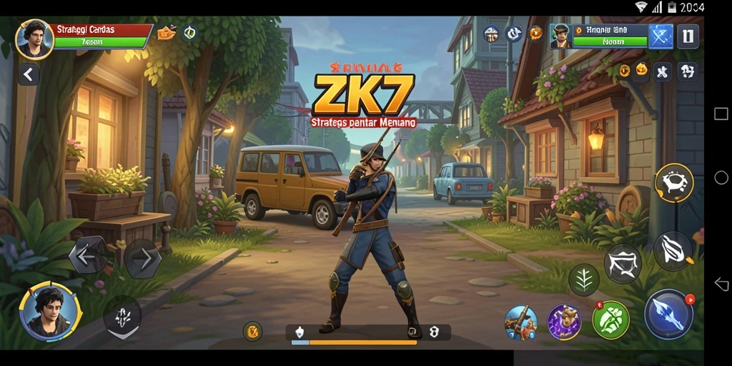 Screenshot menampilkan gameplay strategi ZK7 yang menantang.